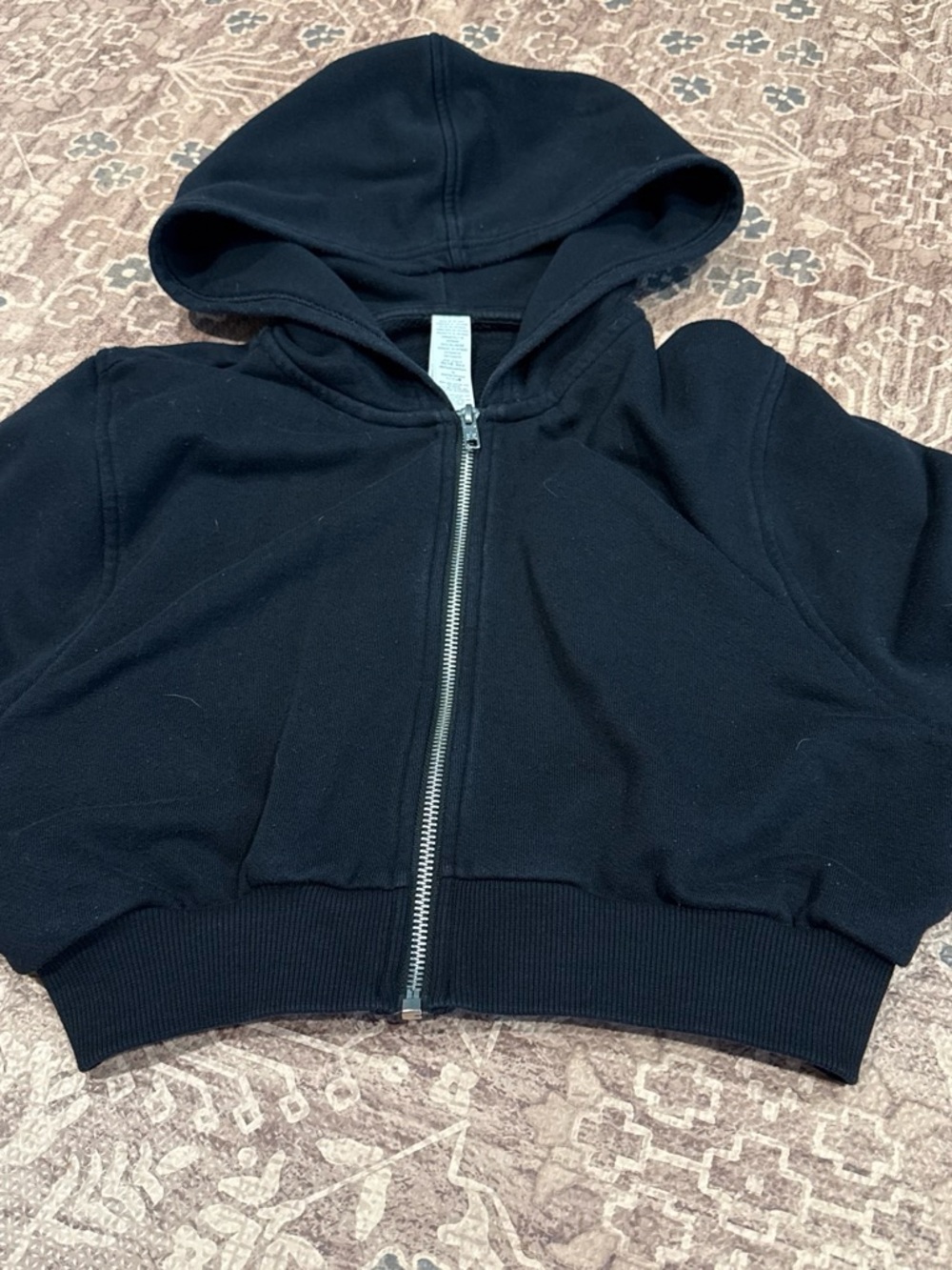 Women’s Alo Yoga Size Small Cropped Black Hoodie